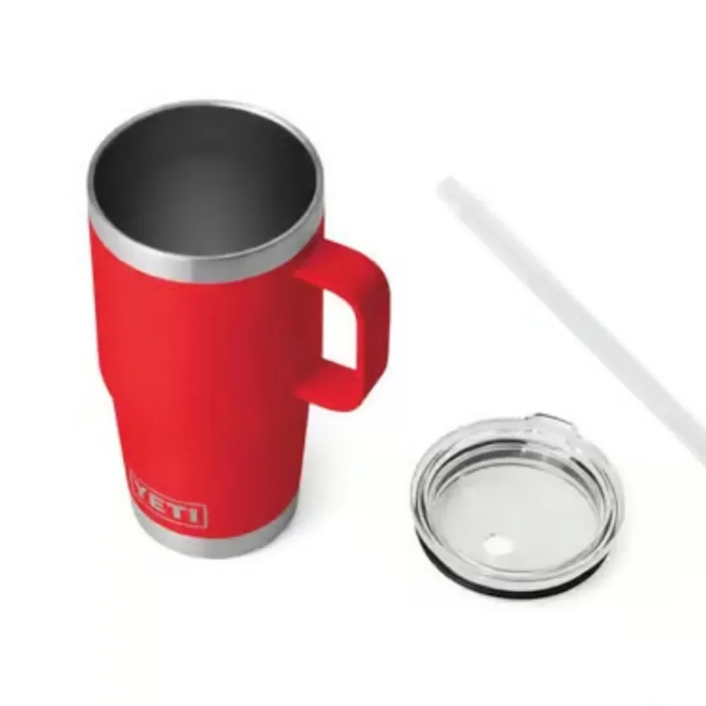 YETI‎ Rambler 25oz Mug w/Straw Lid- Rescue Red